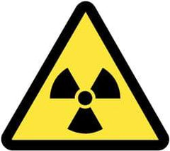 NMC - ISO Label - Black & Yellow, 4" Long x 4" High, Sign Muscle Finish - Apex Tool & Supply