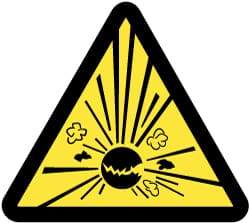 NMC - ISO Label - Black & Yellow, 2" Long x 2" High, Sign Muscle Finish - Apex Tool & Supply