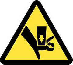 NMC - ISO Label - Black & Yellow, 4" Long x 4" High, Sign Muscle Finish - Apex Tool & Supply