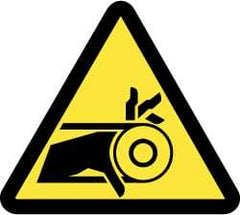 NMC - ISO Label - Black & Yellow, 4" Long x 4" High, Sign Muscle Finish - Apex Tool & Supply
