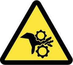 NMC - ISO Label - Black & Yellow, 4" Long x 4" High, Sign Muscle Finish - Apex Tool & Supply