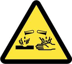 NMC - ISO Label - Black & Yellow, 4" Long x 4" High, Sign Muscle Finish - Apex Tool & Supply