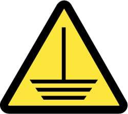 NMC - ISO Label - Black & Yellow, 4" Long x 4" High, Sign Muscle Finish - Apex Tool & Supply