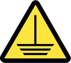 NMC - ISO Label - Black & Yellow, 4" Long x 4" High, Sign Muscle Finish - Apex Tool & Supply