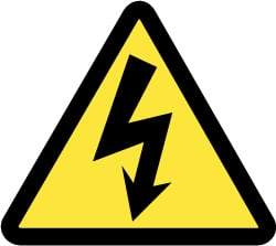 NMC - ISO Label - Black & Yellow, 4" Long x 4" High, Sign Muscle Finish - Apex Tool & Supply