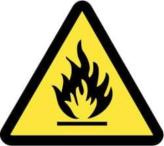 NMC - ISO Label - Black & Yellow, 4" Long x 4" High, Sign Muscle Finish - Apex Tool & Supply