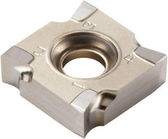 Seco - SNHQ1204504 E05 Grade H25 Carbide Milling Insert - Uncoated, 0.159" Thick, 1/2" Inscribed Circle, 0.016" Corner Radius - Apex Tool & Supply