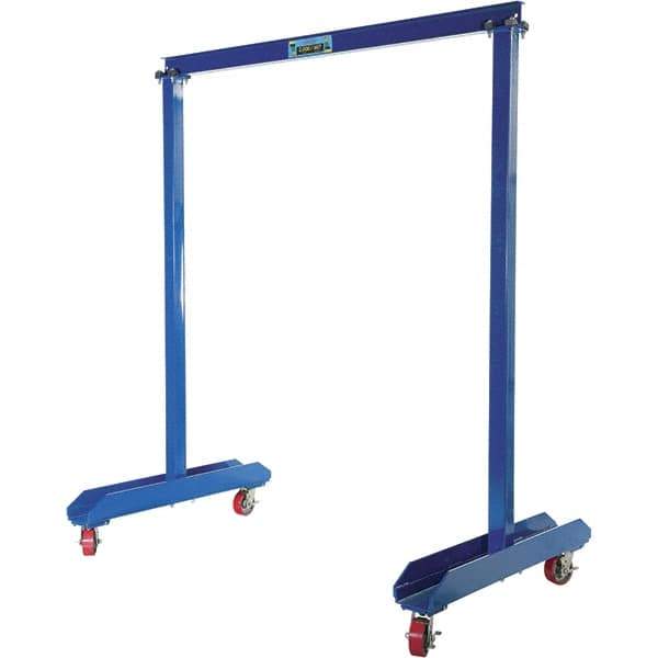 Vestil - 1,000 Lb Load Capacity, Steel Gantry Crane - 6' Span - Apex Tool & Supply
