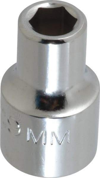 Proto - 1/2" Drive, Standard Hand Socket - 6 Points, 1-1/2" OAL, Alloy Steel, Chrome Finish - Apex Tool & Supply