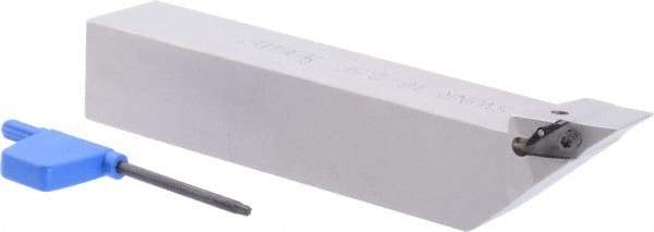 Iscar - SVJN, Right Hand Cut, 1" Shank Height x 1" Shank Width, Negative Rake Indexable Turning Toolholder - 6" OAL, VN.. Insert Compatibility, Series Isoturn - Apex Tool & Supply