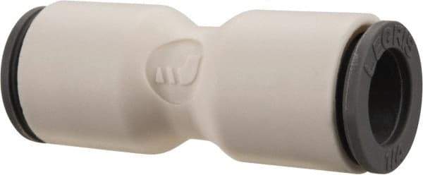 Parker - 1/4" OD, Bio-Sourced Nylon 11 Push-to-Connect Union - 230 Max psi, White - Apex Tool & Supply