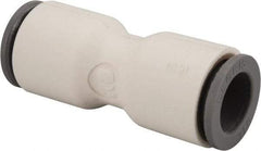 Parker - 3/8" OD, Bio-Sourced Nylon 11 Push-to-Connect Union - 190 Max psi, White - Apex Tool & Supply