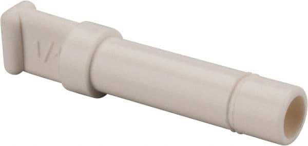 Parker - 1/4" OD, Bio-Sourced Nylon 11 Push-to-Connect Plug - 230 Max psi, White - Apex Tool & Supply