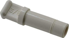 Parker - 3/8" OD, Bio-Sourced Nylon 11 Push-to-Connect Plug - 190 Max psi, White - Apex Tool & Supply