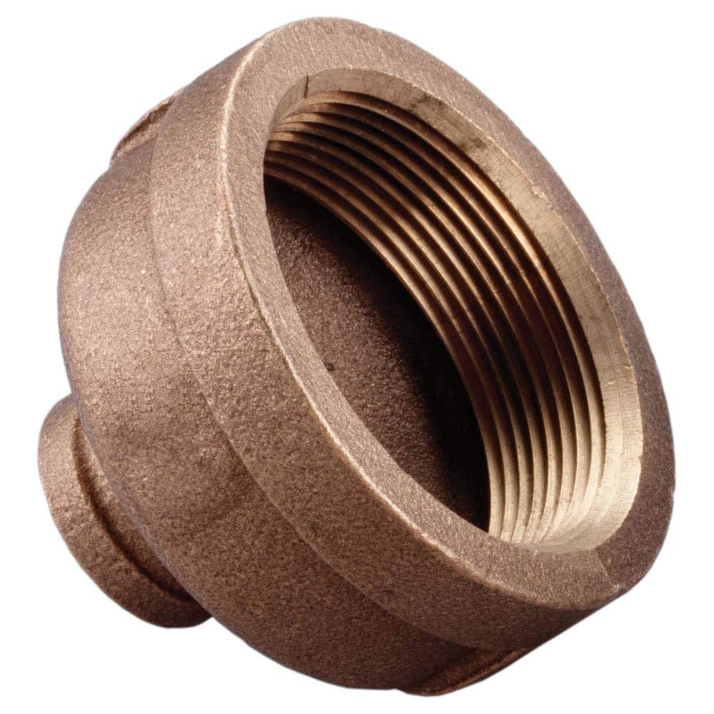 Merit Brass - Brass & Chrome Pipe Fittings Type: Reducing Coupling Fitting Size: 3/4 x 3/8 - Apex Tool & Supply