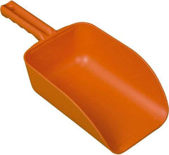 Remco - 82 oz Orange Polypropylene Flat Bottom Scoop - 5.9" Wide x 3.3" Deep Bowl, 15.1" OAL - Apex Tool & Supply