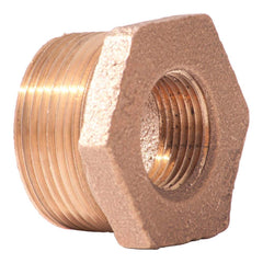 Merit Brass - Brass & Chrome Pipe Fittings Type: Hex Bushing Fitting Size: 1-1/4 x 1 - Apex Tool & Supply