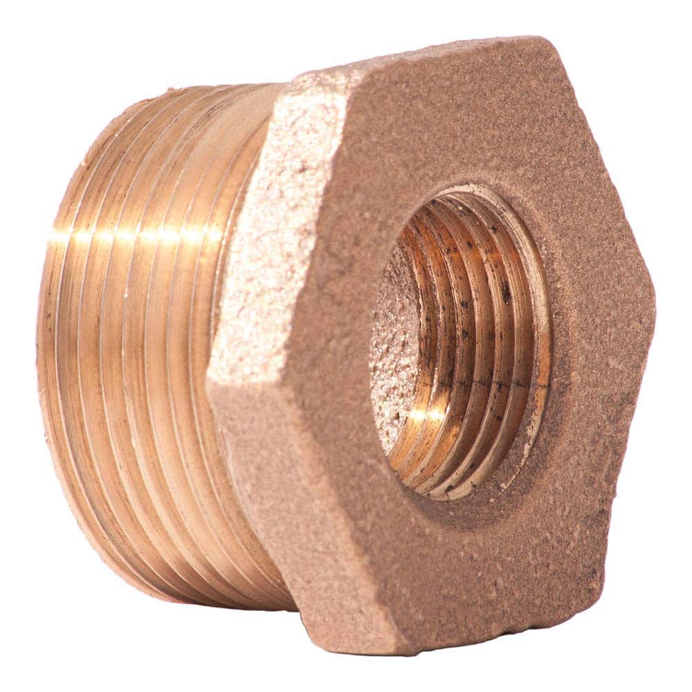 Merit Brass - Brass & Chrome Pipe Fittings Type: Hex Bushing Fitting Size: 3 x 2 - Apex Tool & Supply
