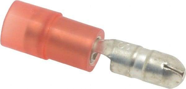 3M - 22 to 18 AWG Crimp Bullet Connector - Red Nylon Insulation - Apex Tool & Supply