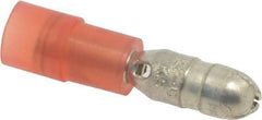 3M - 22 to 18 AWG Crimp Bullet Connector - Red Nylon Insulation - Apex Tool & Supply