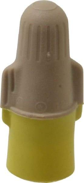 3M - 2, 22 to 3, 12 AWG, 600 Volt, Flame Retardant, Wing Twist on Wire Connector - Tan & Yellow, 221°F - Apex Tool & Supply
