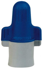 3M - 4, 14 to 2, 6 AWG, 600 Volt, Flame Retardant, Wing Twist on Wire Connector - Blue & Gray, 221°F - Apex Tool & Supply
