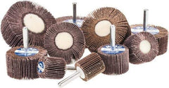 Merit Abrasives - 10 Piece Flap Wheel Kit - Contains Wheels Mounted on 1/4" Shank - Apex Tool & Supply