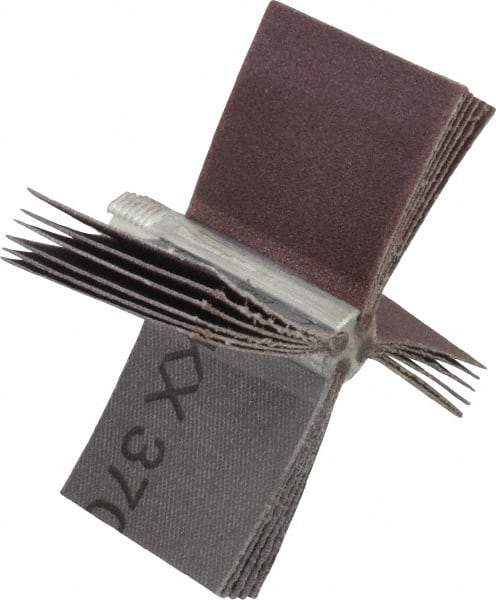 Merit Abrasives - 120 Grit, Coated, Aluminum Oxide Bore Polisher - Fine Grade, 16,000 RPM, Polishes Bores with 2-1/8 to 2-1/2" Diam - Apex Tool & Supply