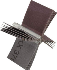 Merit Abrasives - 120 Grit, Coated, Aluminum Oxide Bore Polisher - Fine Grade, 16,000 RPM, Polishes Bores with 2-1/8 to 2-1/2" Diam - Apex Tool & Supply