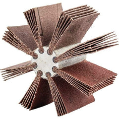 Merit Abrasives - 180 Grit, Coated, Aluminum Oxide Bore Polisher - Very Fine Grade, 16,000 RPM, Polishes Bores with 2 to 2-1/2" Diam - Apex Tool & Supply
