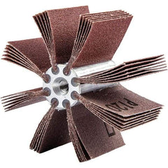 Merit Abrasives - 60 Grit, Coated, Aluminum Oxide Bore Polisher - Medium Grade, 15,000 RPM, Polishes Bores with 2-5/8 to 3" Diam - Apex Tool & Supply