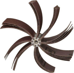 Merit Abrasives - 60 Grit, Coated, Aluminum Oxide Bore Polisher - Medium Grade, 8,000 RPM, Polishes Bores with 5-1/4 to 5-7/8" Diam - Apex Tool & Supply
