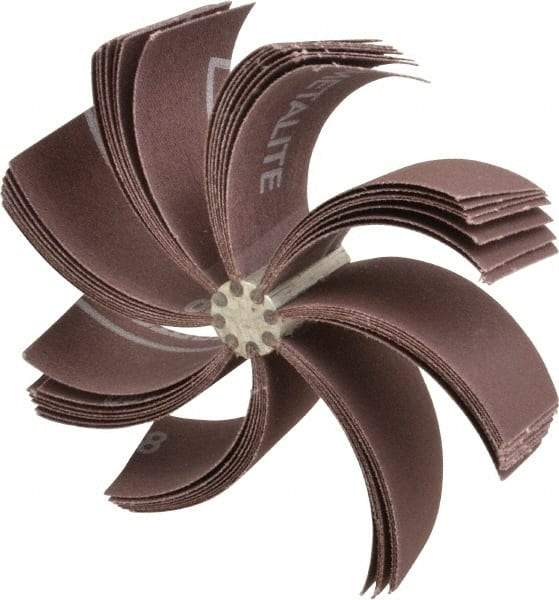 Merit Abrasives - 180 Grit, Coated, Aluminum Oxide Bore Polisher - Very Fine Grade, 8,000 RPM, Polishes Bores with 5-1/4 to 5-7/8" Diam - Apex Tool & Supply