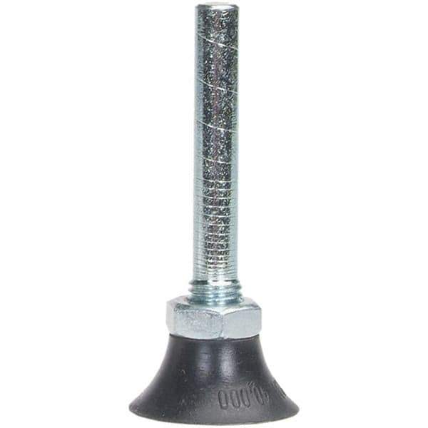 Merit Abrasives - 2" Diam Quick-Change Type P Disc Backing Pad - 1/4" Shank Diam, Soft Density, 30,000 RPM, Power-Lock Type 1 Compatible - Apex Tool & Supply