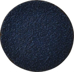 Merit Abrasives - 2" Disc Diam, 40 Grit, Zirconia Alumina Quick Change Disc - Type R Attaching System, Coated, Blue, Coarse Grade, 30,000 RPM - Apex Tool & Supply
