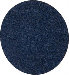 Merit Abrasives - 3" Disc Diam, 40 Grit, Zirconia Alumina Quick Change Disc - Type R Attaching System, Coated, Blue, Coarse Grade, 20,000 RPM - Apex Tool & Supply