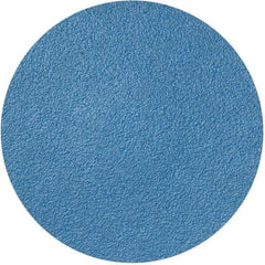 Merit Abrasives - 3" Disc Diam, 80 Grit, Zirconia Alumina Quick Change Disc - Type R Attaching System, Coated, Blue, Medium Grade, 20,000 RPM - Apex Tool & Supply