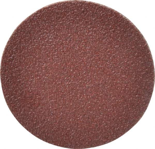Merit Abrasives - 2" Diam, 60 Grit Aluminum Oxide Adhesive PSA Disc - Coarse Grade, Black, Cloth Backing, Flexible - Apex Tool & Supply