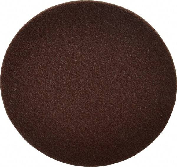 Merit Abrasives - 2" Diam, 100 Grit Aluminum Oxide Adhesive PSA Disc - Medium Grade, Black, Cloth Backing, Flexible - Apex Tool & Supply