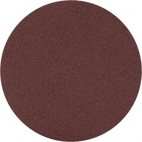 Merit Abrasives - 3" Diam, 120 Grit Aluminum Oxide Adhesive PSA Disc - Medium Grade, Black, Cloth Backing, Flexible - Apex Tool & Supply