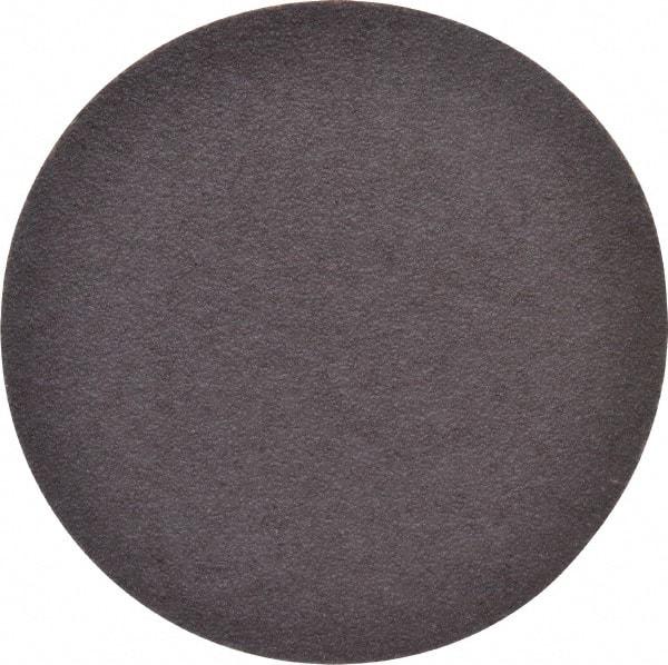 Merit Abrasives - 4" Diam, 60 Grit Aluminum Oxide Adhesive PSA Disc - Coarse Grade, Black, Cloth Backing, Flexible - Apex Tool & Supply