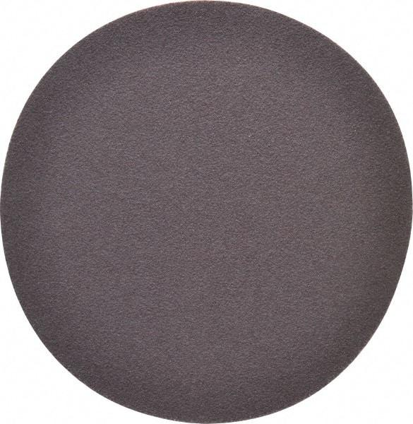 Merit Abrasives - 5" Diam, 80 Grit Aluminum Oxide Adhesive PSA Disc - Coarse Grade, Black, Cloth Backing, Flexible - Apex Tool & Supply