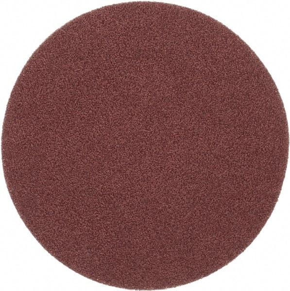 Merit Abrasives - 6" Diam, 40 Grit Aluminum Oxide Adhesive PSA Disc - Very Coarse, Black, Cloth Backing, Flexible - Apex Tool & Supply