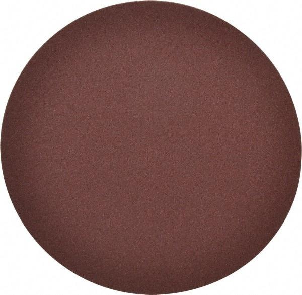 Merit Abrasives - 6" Diam, 100 Grit Aluminum Oxide Adhesive PSA Disc - Medium Grade, Black, Cloth Backing, Flexible - Apex Tool & Supply