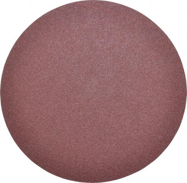 Merit Abrasives - 6" Diam, 120 Grit Aluminum Oxide Adhesive PSA Disc - Medium Grade, Black, Cloth Backing, Flexible - Apex Tool & Supply