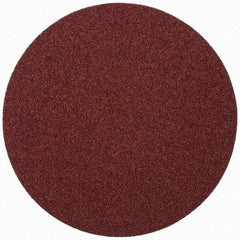 Merit Abrasives - 9" Diam, 36 Grit Aluminum Oxide Adhesive PSA Disc - Very Coarse, Black, Cloth Backing, Flexible - Apex Tool & Supply