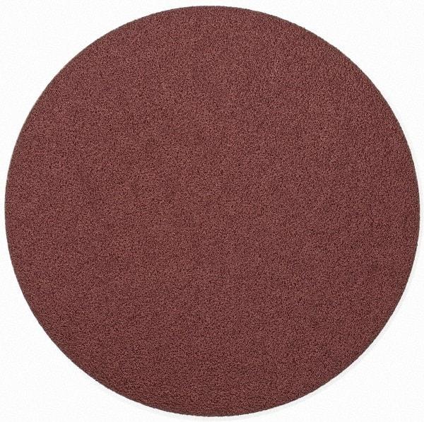 Merit Abrasives - 9" Diam, 40 Grit Aluminum Oxide Adhesive PSA Disc - Very Coarse, Black, Cloth Backing, Flexible - Apex Tool & Supply