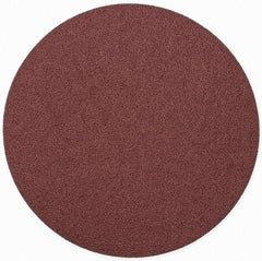 Merit Abrasives - 9" Diam, 40 Grit Aluminum Oxide Adhesive PSA Disc - Very Coarse, Black, Cloth Backing, Flexible - Apex Tool & Supply