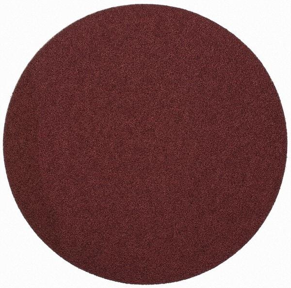 Merit Abrasives - 9" Diam, 50 Grit Aluminum Oxide Adhesive PSA Disc - Coarse Grade, Black, Cloth Backing, Flexible - Apex Tool & Supply