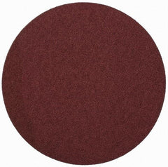 Merit Abrasives - 9" Diam, 50 Grit Aluminum Oxide Adhesive PSA Disc - Coarse Grade, Black, Cloth Backing, Flexible - Apex Tool & Supply